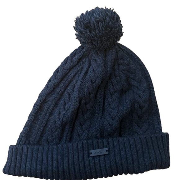 Cableknit navy beanie - Picture 1 of 1